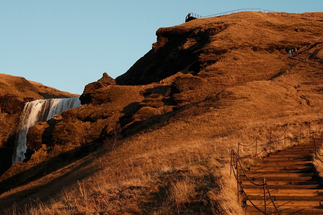 Waterval, Pad, Trappenhuis, Ijsland