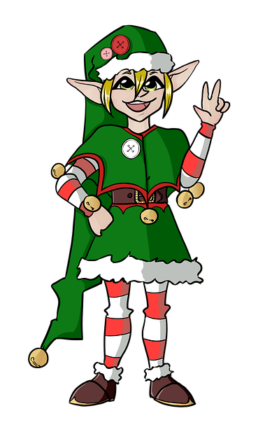 Free fairy christmas eleven illustration