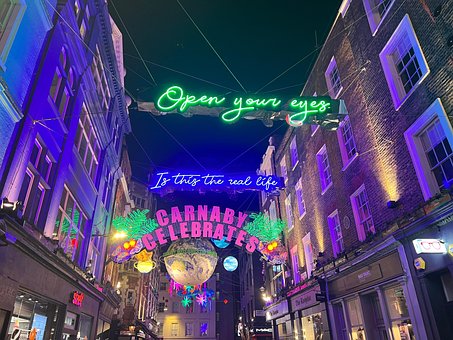 Ferie, Ferie Lys, London, Carnaby Street