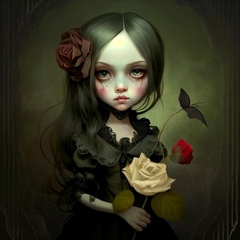 Mädchen, Mittwoch, Goth, Fantasie