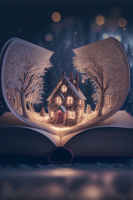 Snø, Bok, Natur, Scene, Hus, Tre, Vinter