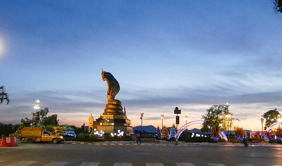 Schlange, Land, Thailand, Glaube