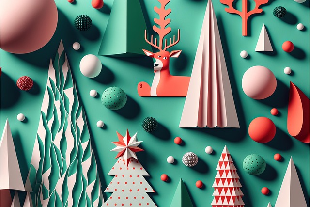 Free trees christmas background background illustration