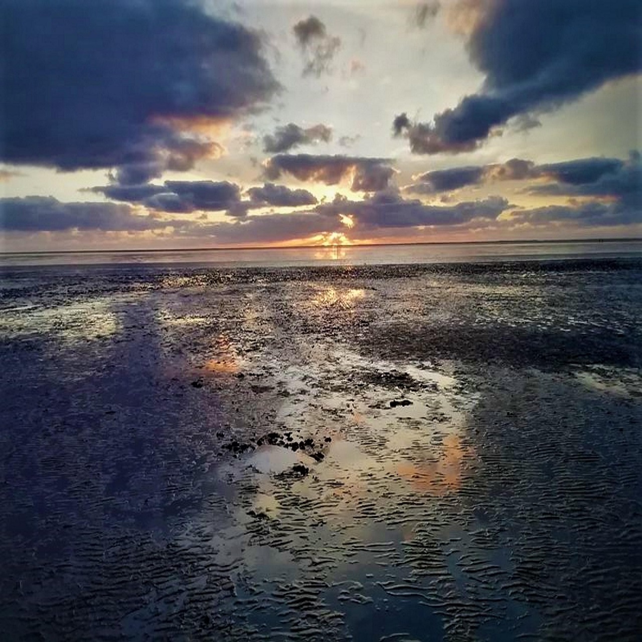 Nordsee Strand Sonnenuntergang Kostenloses Foto auf