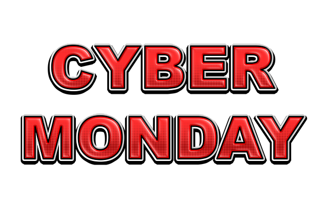 Free cyber monday commerce shopping illustration