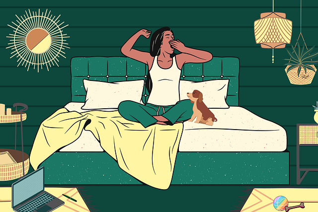 Free awakening nature wake up illustration