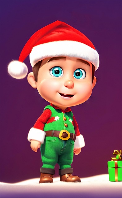 Download free HD stock image of Ia Generated Christmas Free ia generated christmas kids illustration