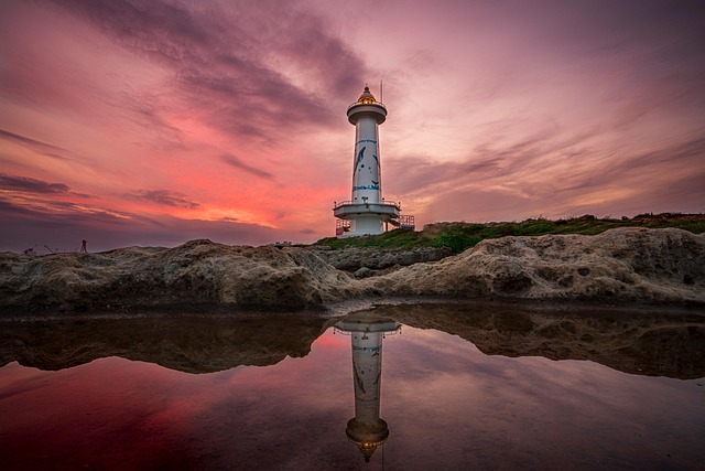 Vuurtoren, Oceaan, Natuur, Zonsondergang