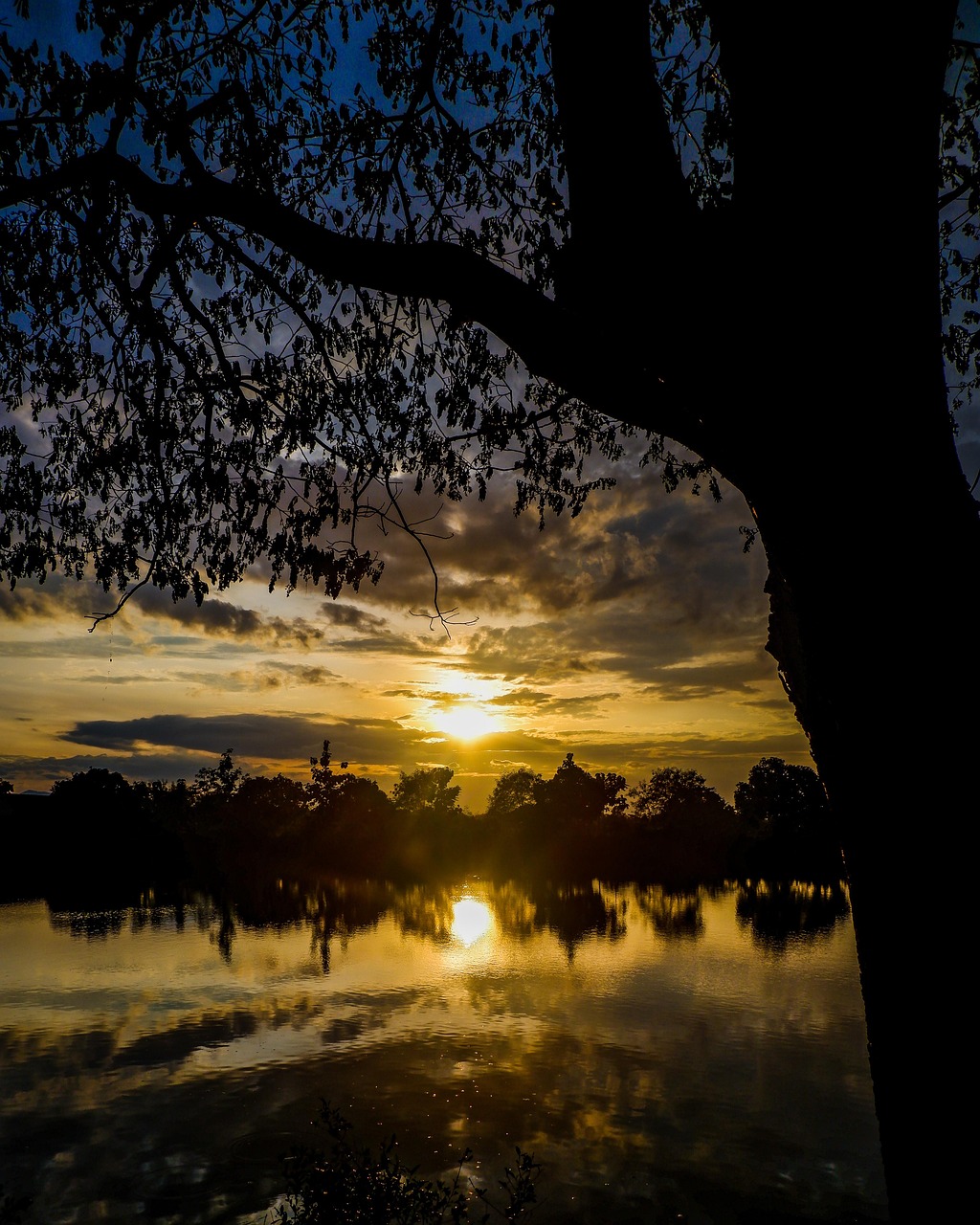 Sonnenuntergang, Himmel, Natur