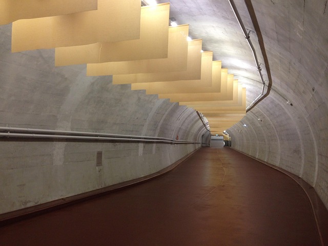 Tunnel, Blootstelling, Hal, Concreet