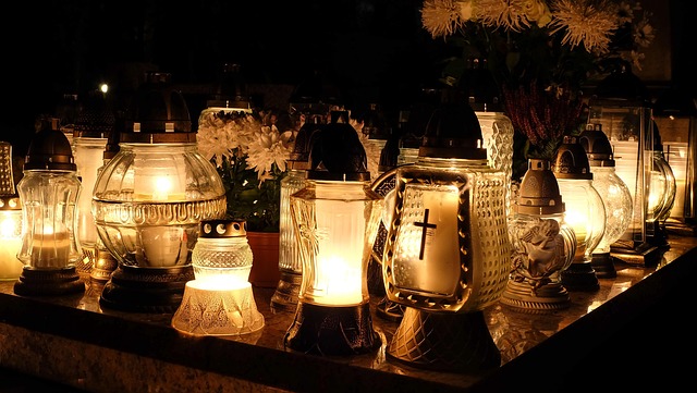 Free Candles Cemetery photo and picture
