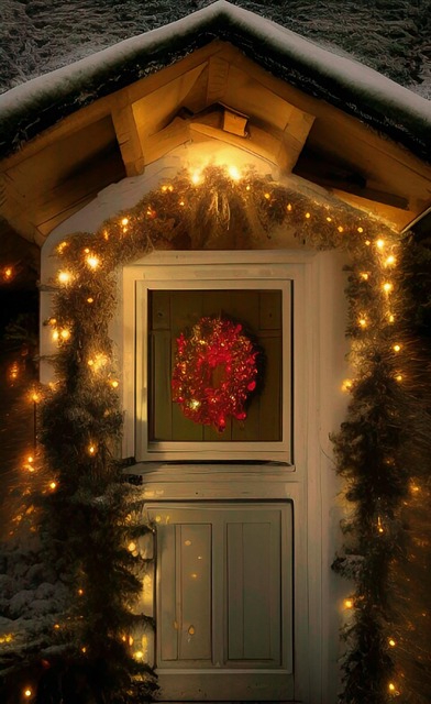Christmas Card, Front Porch