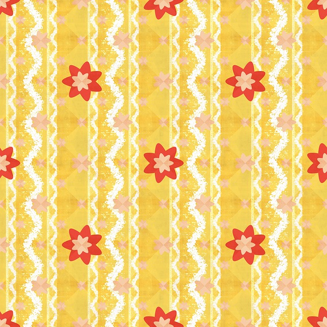 Free background pattern flowers illustration