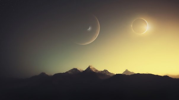 Espaço, Galáxia, Estrelas, Planetas