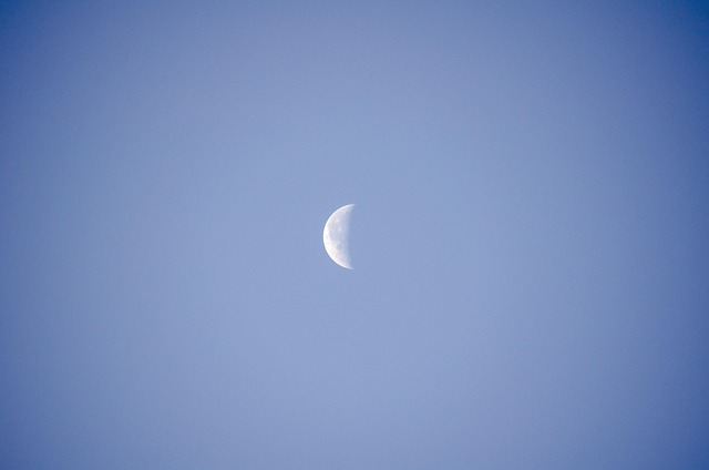 Free Sunrise Moon photo and picture
