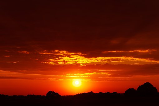 Paraíso, Nuvens, Natureza, Pôr Do Sol