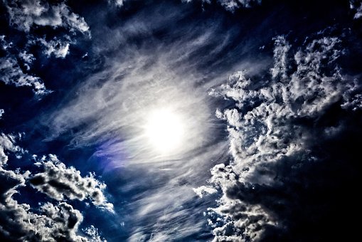 Nuvens, Paraíso, Sol