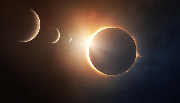 Eclipse, Conjunção, Natureza, Espaço