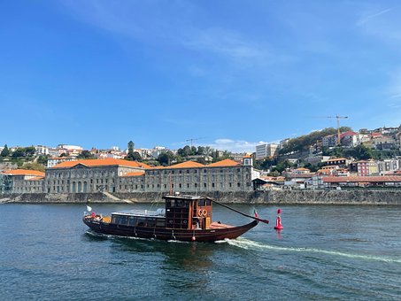 Porto, By, Hav, Portugal, Båd, Flod