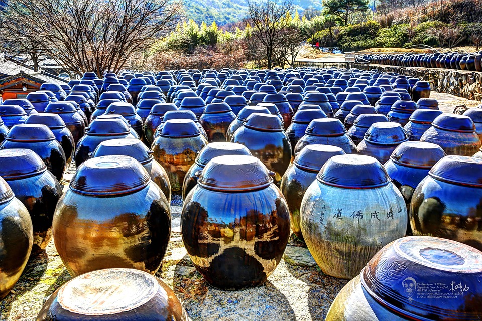 장독대 장독 시골풍경 - Pixabay의 무료 사진
