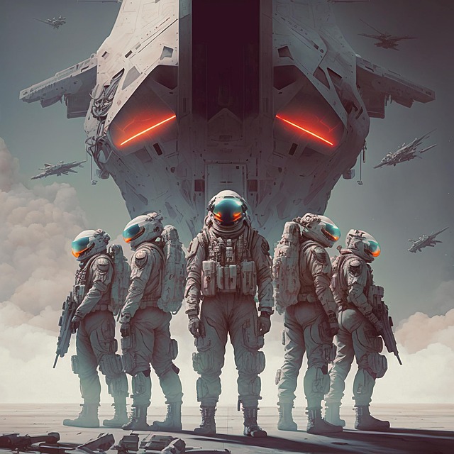 Free science fiction scifi futuristic illustration