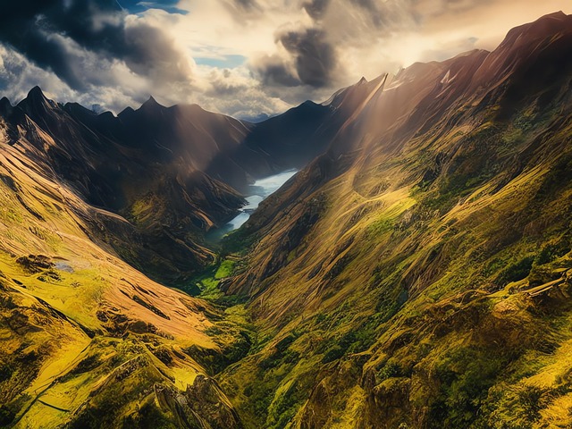 Free generated landscape panorama illustration