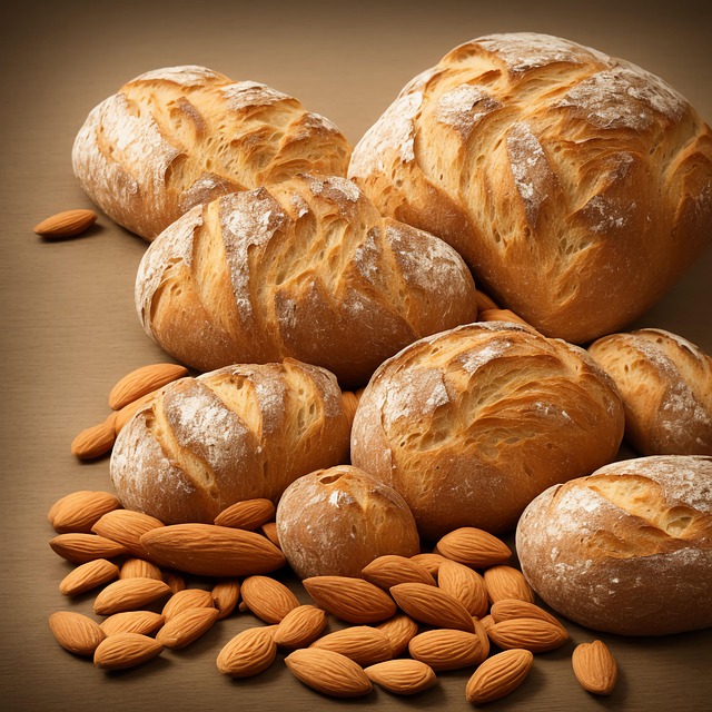 Brot, Gebacken, Lebensmittel, Mandeln