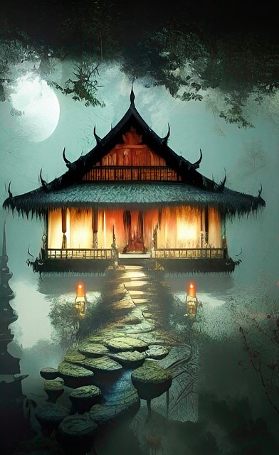 Free ai generated comfortable cottage illustration