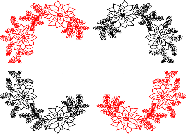 Free poinsettia christmas christmas atmosphere illustration
