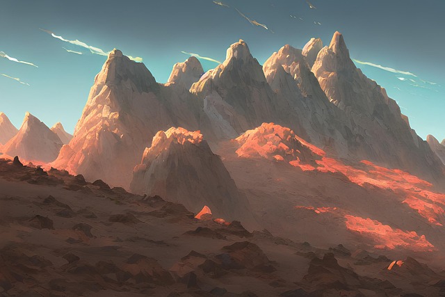 Free mountain nature sky illustration