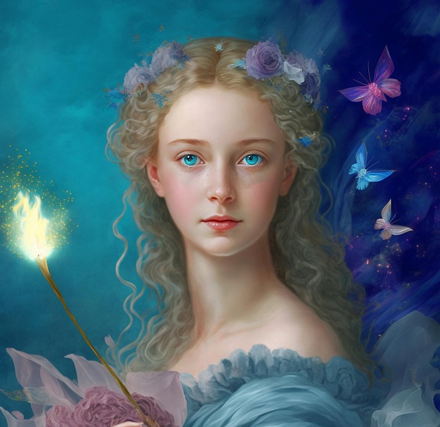 Free woman girl portrait illustration