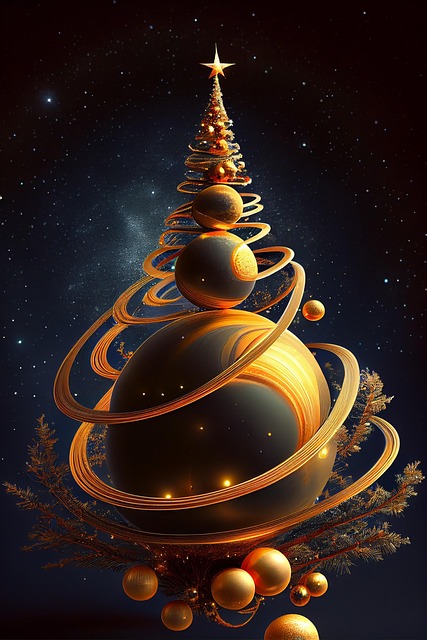 Vánoční Strom, Vánoční, Svátek, Saturn