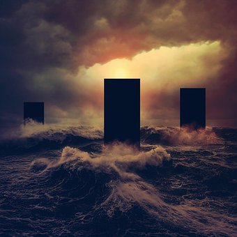 Monumento, Ancestral, Mistério, Oceano