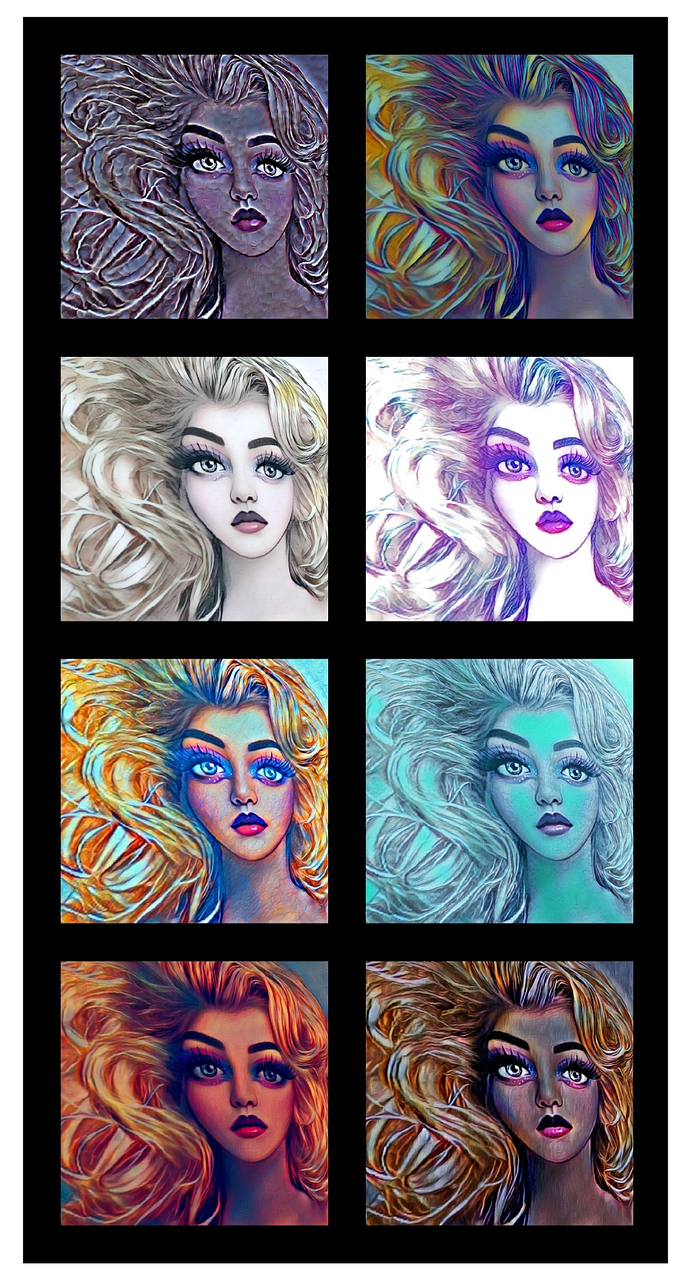 Download Marilyn Monroe, Woman, Colorful. Royalty-Free Stock ...