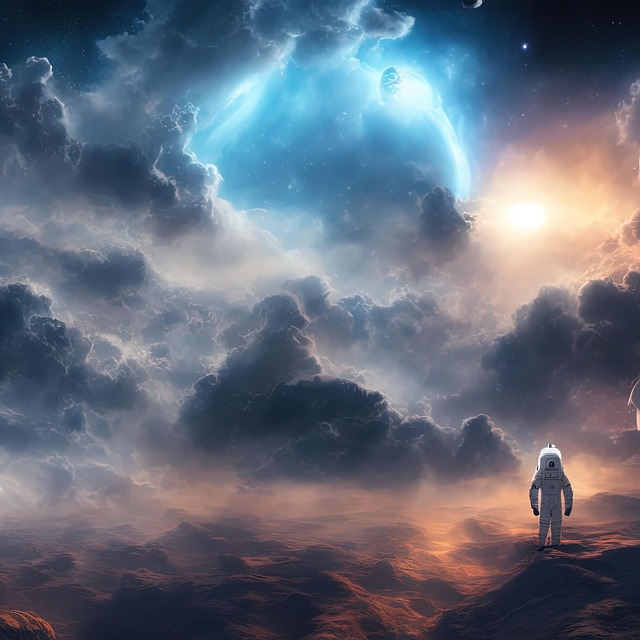 Astronaut, Raum, Abenteuer, Galaxis