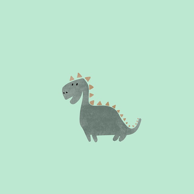 Free dinosaur nursery design illustration