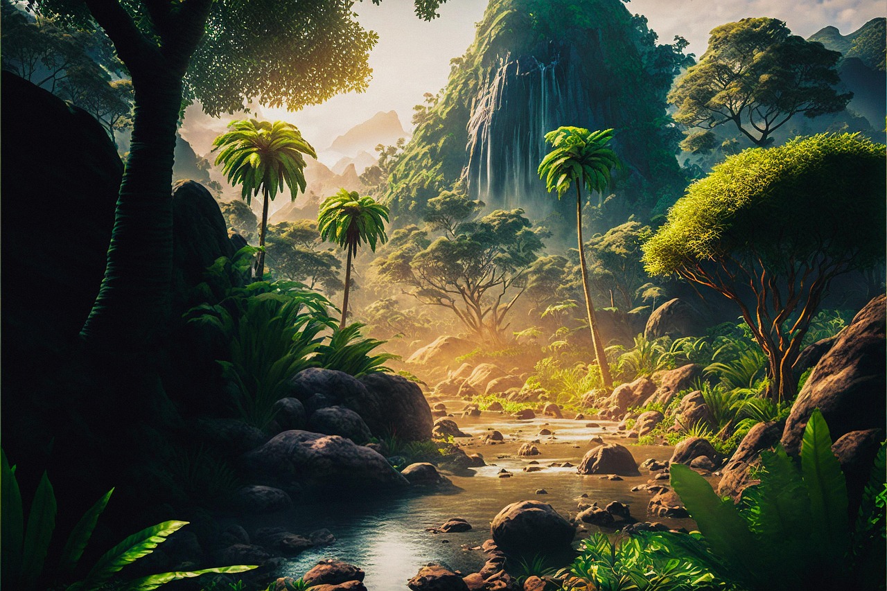 Download free HD stock image of Ai Generated Trees Free ai generated trees nature illustration