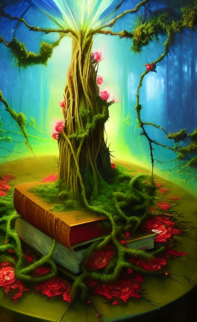 Download free HD stock image of Ai Generated Tree Free ai generated tree books illustration