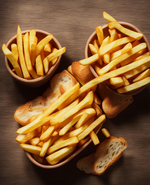 Free ai generated chips bread illustration