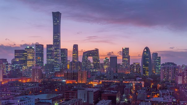 Beijing, Ciudad, China, Edificio Alto