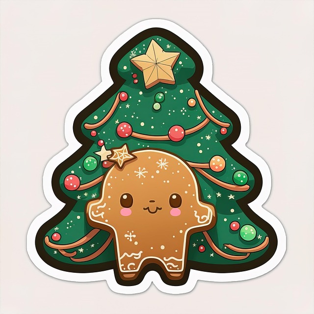 Free christmas tree winter christmas illustration