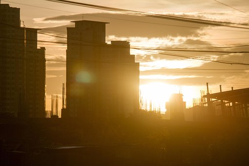 Free Sunset Building photo and picture