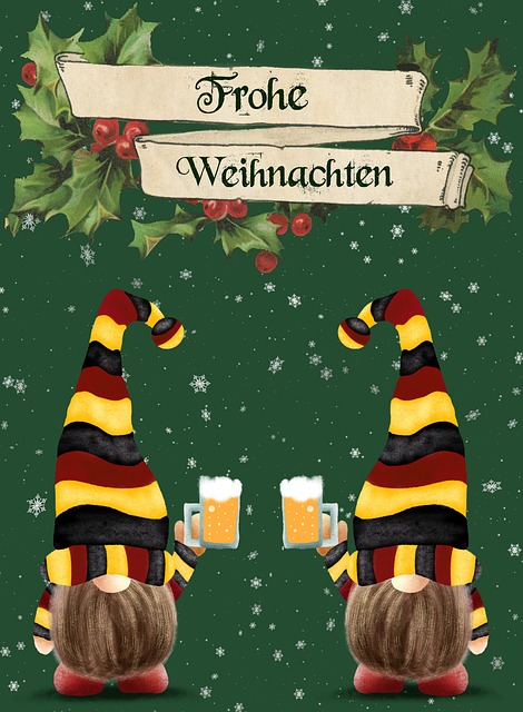 Free gnome zwerg xmas illustration
