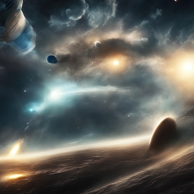 Free astronaut space galaxy illustration