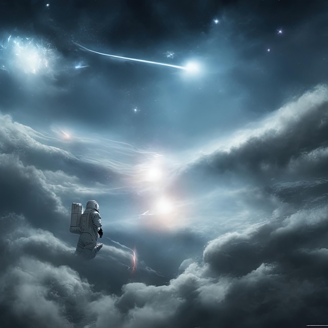 Astronaut, Raum, Galaxis, Kosmonaut