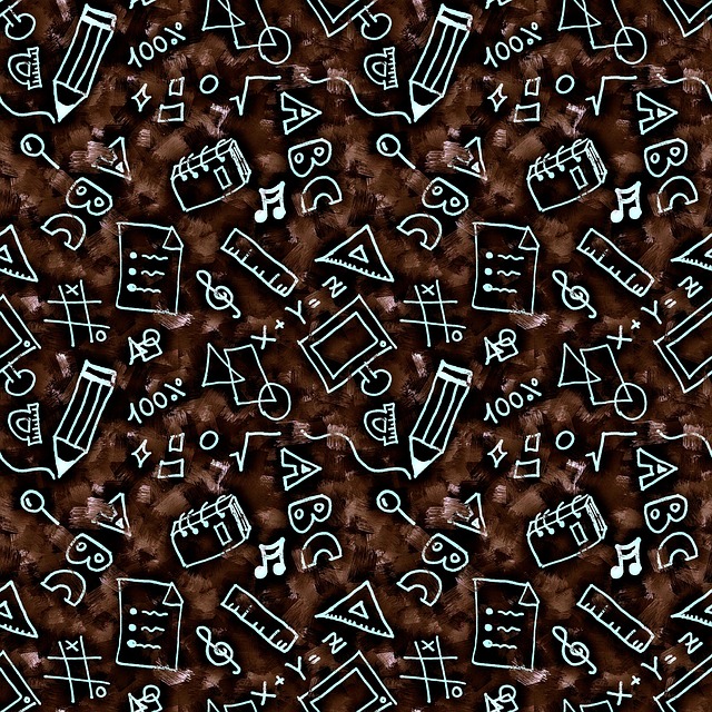 Free doodles school background illustration
