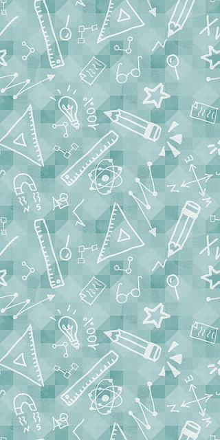 Free school supplies doodles green illustration