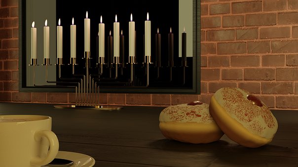 Janucá, Candelabros, Rosquilla
