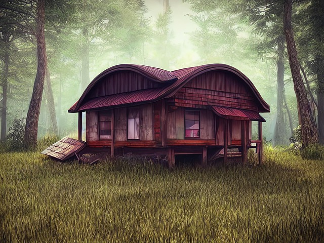 Download free HD stock image of Generated Cabin Free generated cabin trapper's cabin illustration