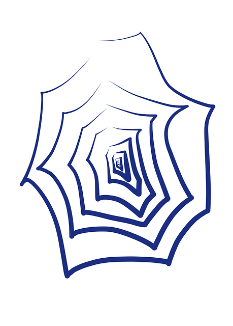 Free Blue Spider illustration and picture